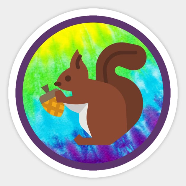 Groovy Squirrel Sticker by SquirrelQueen